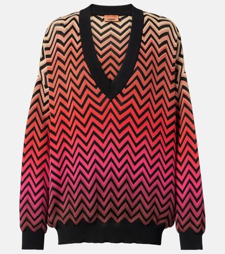 Jersey de mezcla de algodón en zigzag - Missoni - Modalova