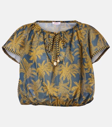 Top Crocodile de algodón estampado - Eres - Modalova