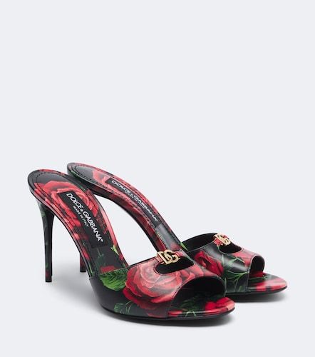 DG floral leather mules - Dolce&Gabbana - Modalova