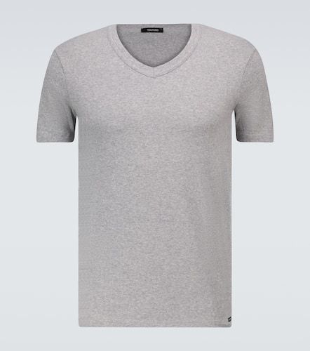 Tom Ford Cotton V-neck T-shirt - Tom Ford - Modalova