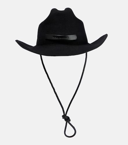 Leather-trimmed cowboy hat - Ruslan Baginskiy - Modalova