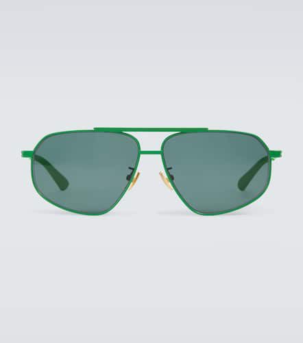Metal-frame aviator sunglasses - Bottega Veneta - Modalova