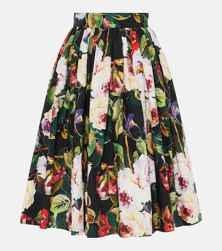 Printed cotton midi skirt - Dolce&Gabbana - Modalova