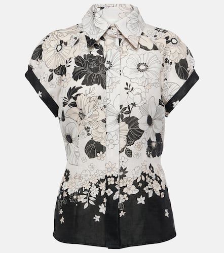 Camicia Pop in lino con stampa floreale - Zimmermann - Modalova