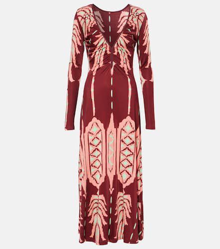 Printed ruched maxi dress - Johanna Ortiz - Modalova