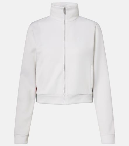 Sudadera cropped acanalada con Web - Gucci - Modalova