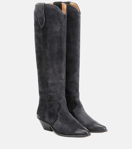 Denvee suede knee-high boots - Isabel Marant - Modalova