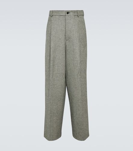Pantalones rectos en tweed de lana - Dries Van Noten - Modalova