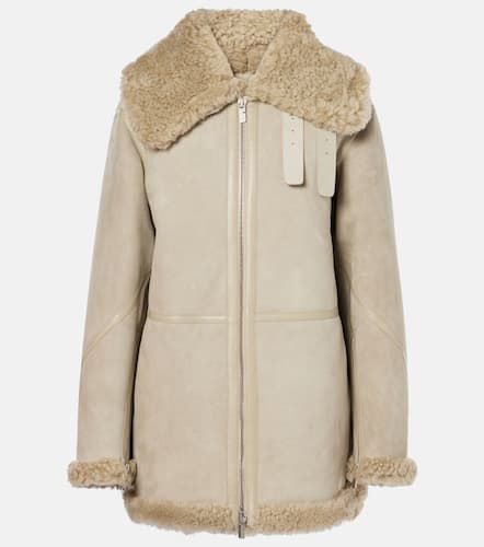 Burberry Lederjacke mit Shearling - Burberry - Modalova