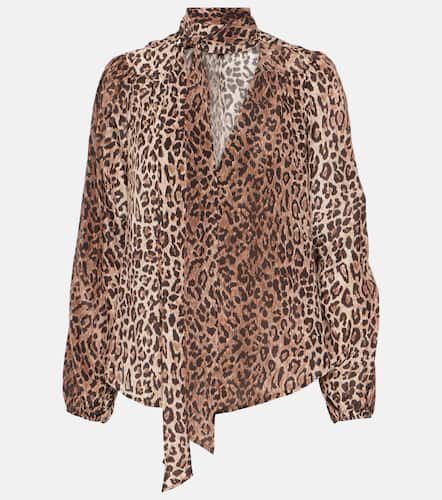 Rixo Moss leopard-print silk blouse - Rixo - Modalova