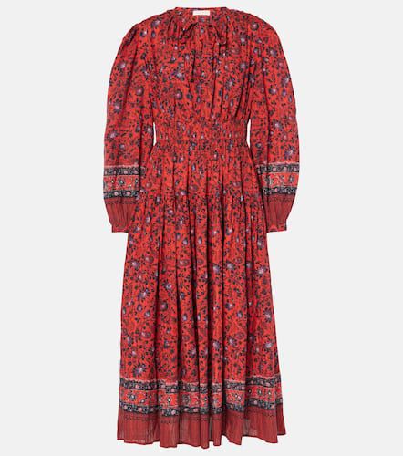 Mona floral cotton-blend midi dress - Ulla Johnson - Modalova