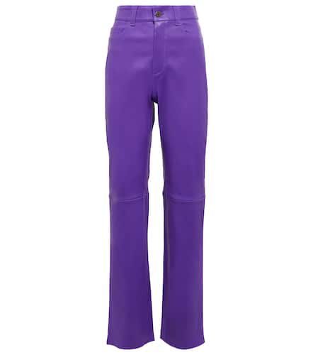 Pantalones Terry de piel de tiro alto - Stouls - Modalova