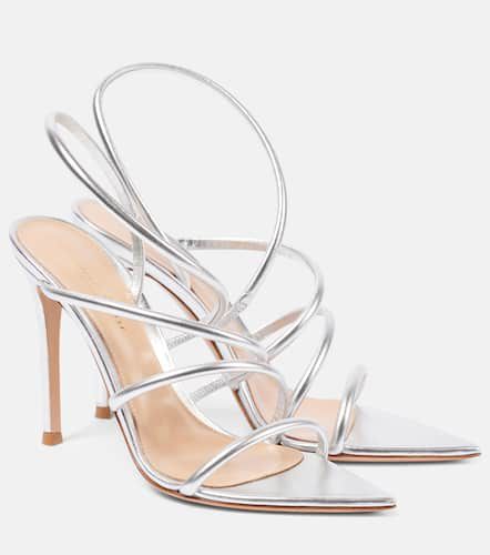 Ettie 105 metallic leather sandals - Gianvito Rossi - Modalova