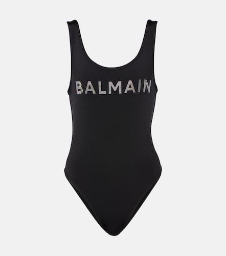 Balmain Logo embellished swimsuit - Balmain - Modalova