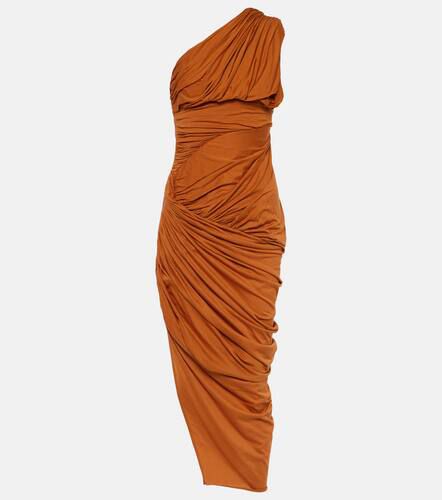 Vestido midi de jersey drapeado - Rick Owens - Modalova