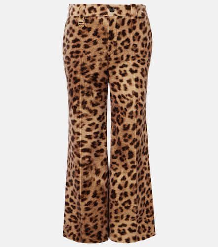 ChloÃ© Leopard-print cotton velvet flared pants - Chloe - Modalova