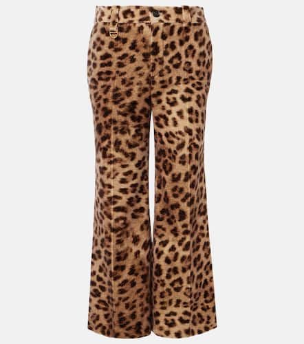 Chloé Pantalones flared de terciopelo estampados - Chloe - Modalova