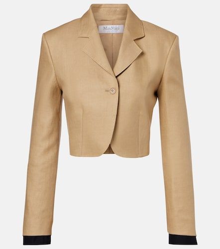 Blazer cropped Buono de lino - Max Mara - Modalova