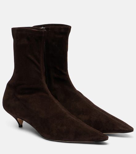 Ankle Boots Liisa 40 aus Veloursleder - The Row - Modalova