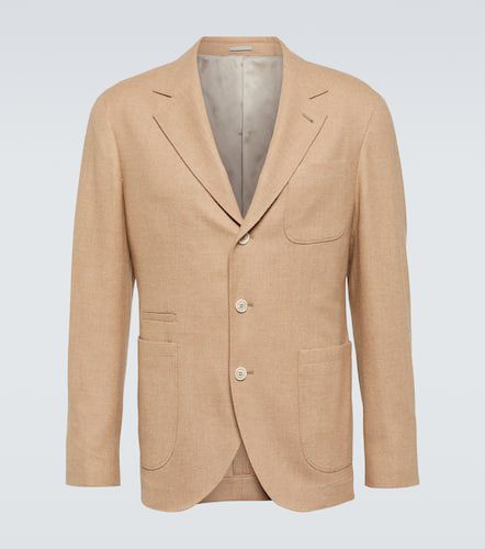 Blazer in lana, cashmere e seta - Brunello Cucinelli - Modalova