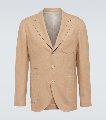 Wool, cashmere, and silk twill blazer - Brunello Cucinelli - Modalova