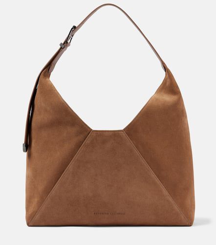 Bolso al hombro Large de ante - Brunello Cucinelli - Modalova