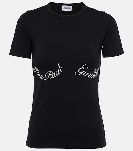 Camiseta de jersey de algodón con logo - Jean Paul Gaultier - Modalova
