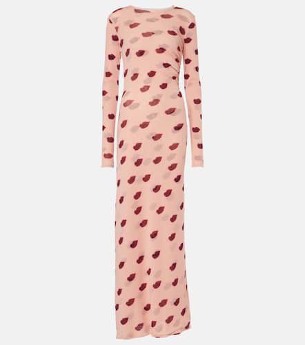 Bedrucktes Maxikleid Lips aus Mesh - Stella McCartney - Modalova