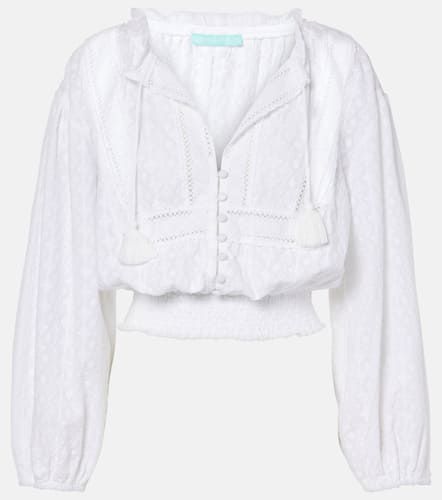 Pixi cropped cotton shirt - Melissa Odabash - Modalova