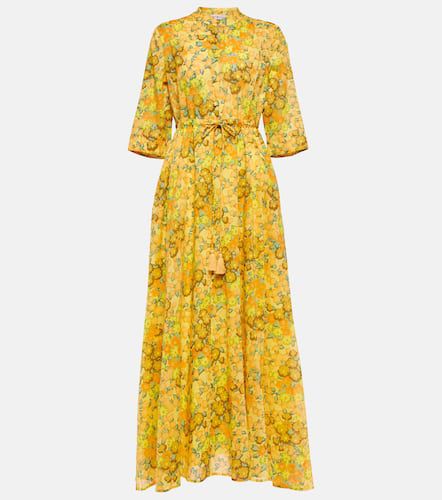 Vestido camisero de algodón floral - Tory Burch - Modalova