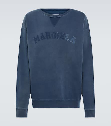 Felpa in pile di cotone con logo - Maison Margiela - Modalova