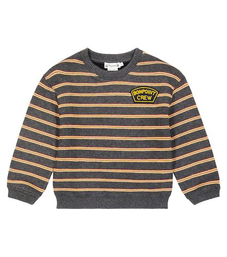 Tonino striped cotton fleece sweatshirt - Bonpoint - Modalova