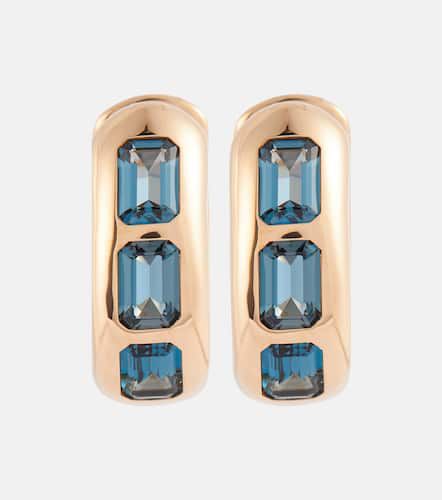 Ohrringe Iconica aus 18kt Roségold mit London Blue Topas - Pomellato - Modalova