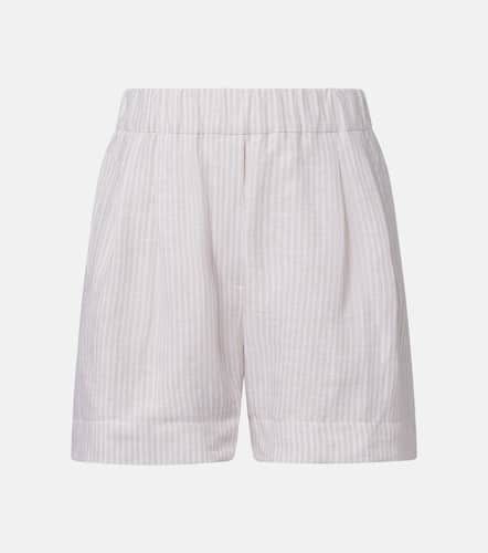 Striped linen Bermuda shorts - Brunello Cucinelli - Modalova