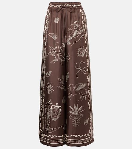 AlÃ©mais Sammy silk wide-leg pants - Alemais - Modalova