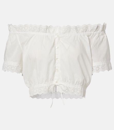 Crop top Nala de algodón con bordado inglés - Poupette St Barth - Modalova