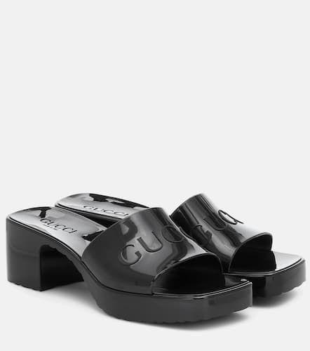 Gucci Logo rubber sandals - Gucci - Modalova