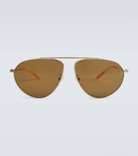 Metal frame aviator sunglasses - Gucci - Modalova
