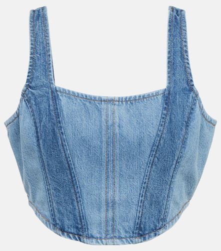 Frame Top stile corsetto in denim - Frame - Modalova