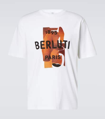 T-shirt in cotone con stampa - Berluti - Modalova