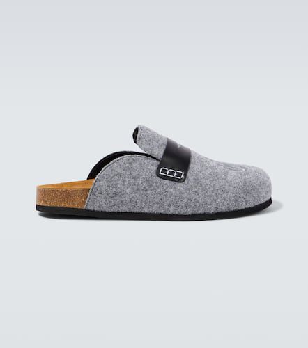 Leather-trimmed slippers - JW Anderson - Modalova