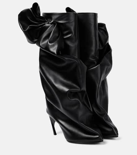 Leather knee-high boots - Alexander McQueen - Modalova