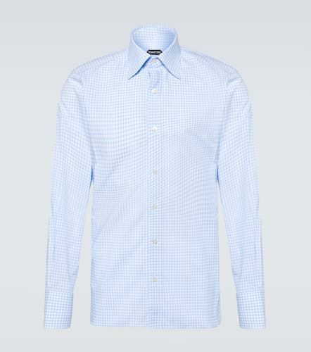 Tom Ford Camicia in cotone a quadri - Tom Ford - Modalova