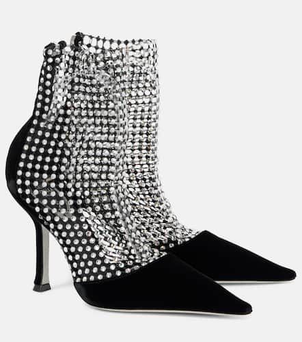 Galaxia embellished velvet ankle boots - Rene Caovilla - Modalova