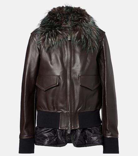 Sacai Leather jacket - Sacai - Modalova