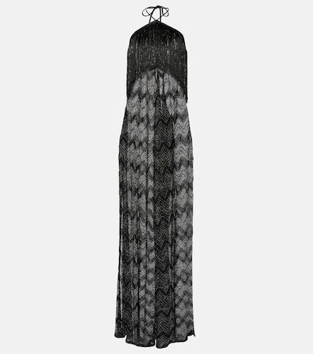 Mono de lamé en zigzag con flecos - Missoni - Modalova