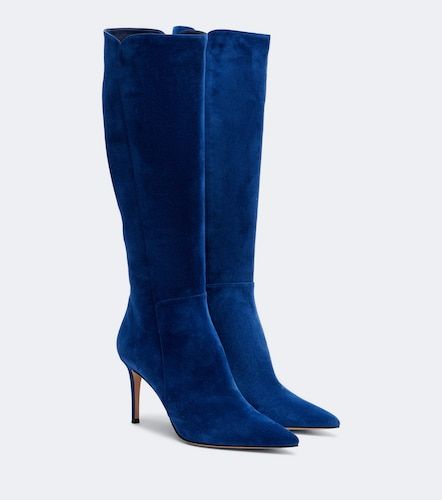 Suede knee-high boots - Gianvito Rossi - Modalova