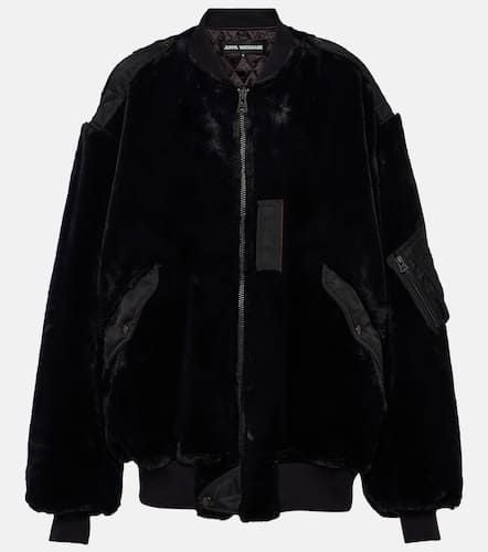 Oversized faux fur bomber jacket - Junya Watanabe - Modalova