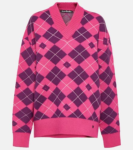 Jacquard wool blend sweater - Acne Studios - Modalova