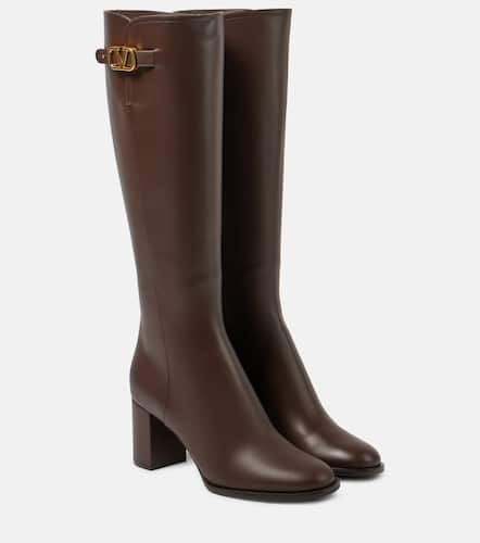 VLogo Signature leather knee-high boots - Valentino Garavani - Modalova